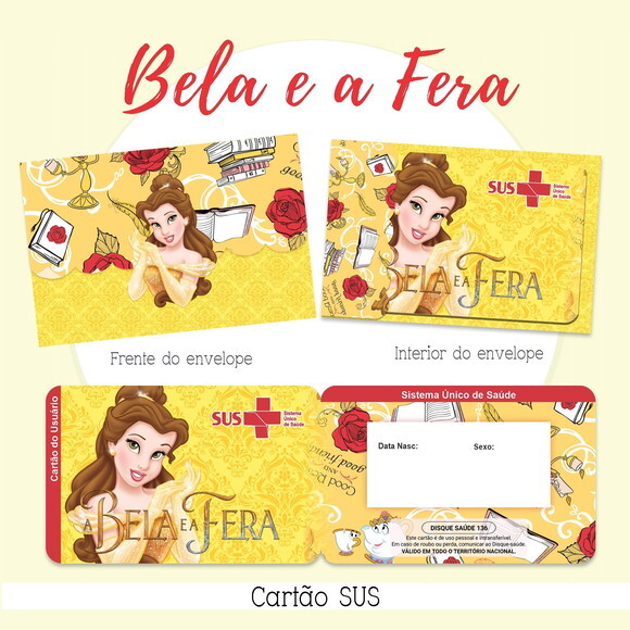 Arquivo Digital Cartão Sus a Bela e a Fera #2116