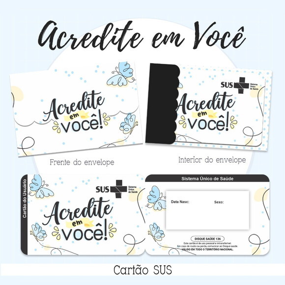 Arquivo Digital Cartão Sus Acredite em Você #2118