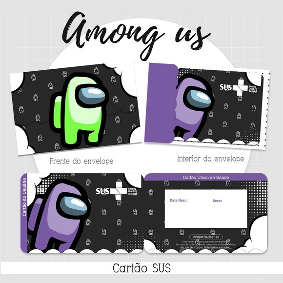 Arquivo Digital Cartão Sus Among Us #2119