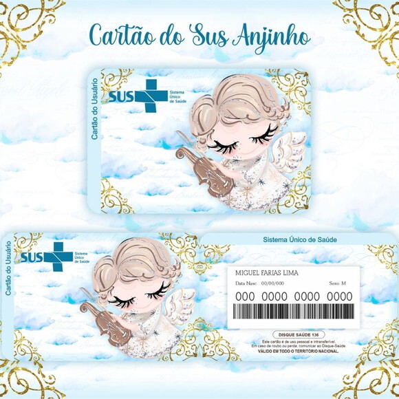 Arquivo Digital Cartão Sus Anjinho #341