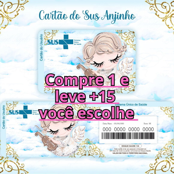 Arquivo Digital Cartão Sus Anjinho #341