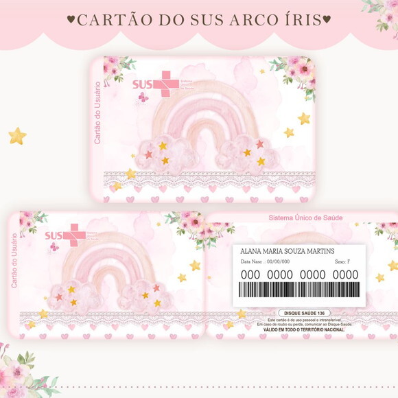 Arquivo Digital Cartão Sus Arco-íris #1769