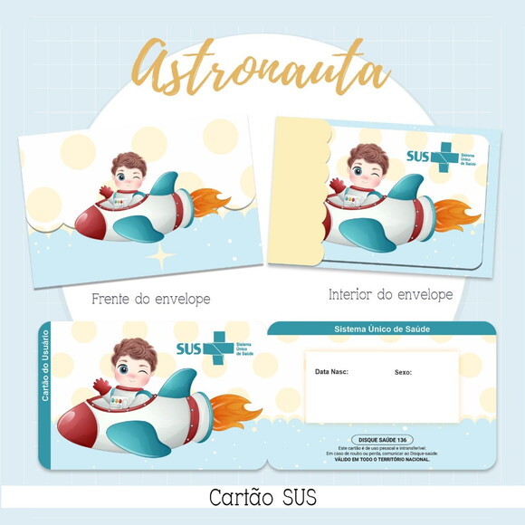 Arquivo Digital Cartão Sus Astronauta #2120
