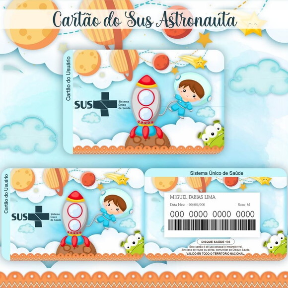 Arquivo Digital Cartão Sus Astronauta #343