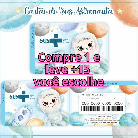 Arquivo Digital Cartão Sus Astronauta #342