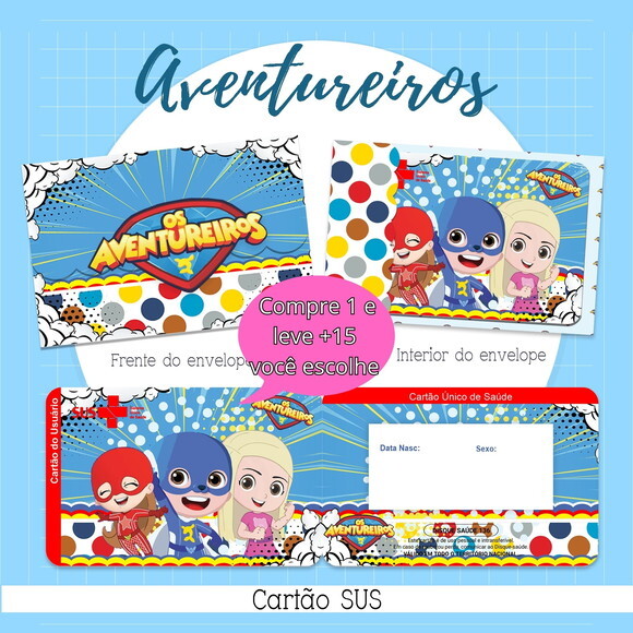 Arquivo Digital Cartão Sus Aventureiros Luccas Neto #2121