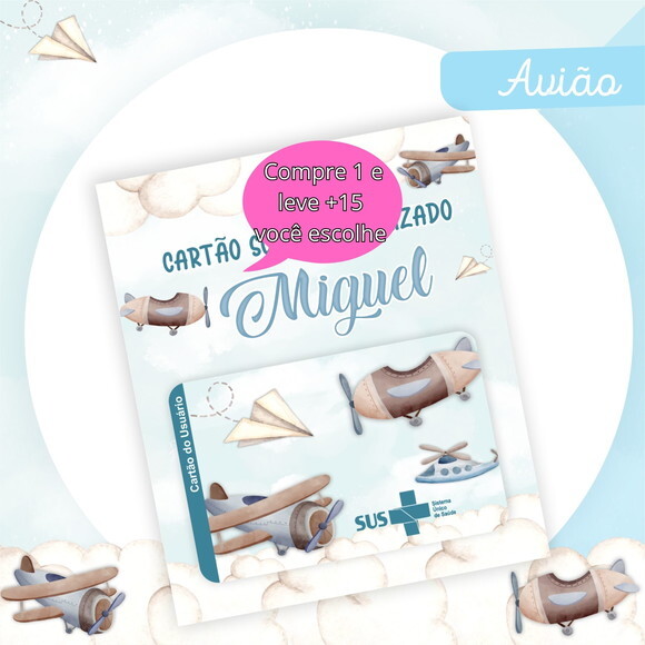 Arquivo Digital Cartão Sus Avião #2368