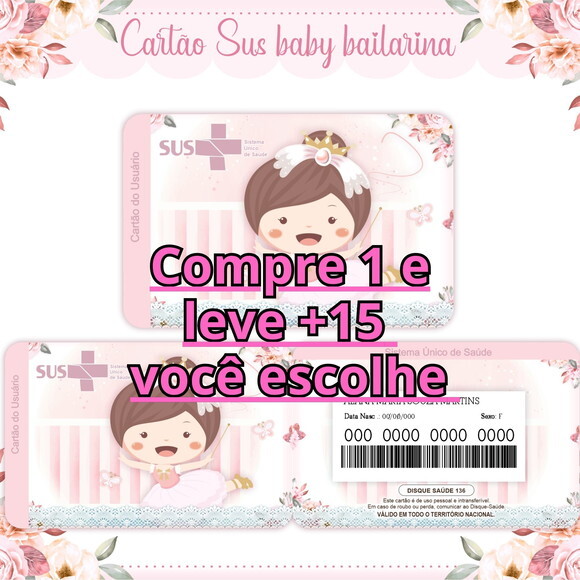 Arquivo Digital Cartão Sus Bailarina #1771