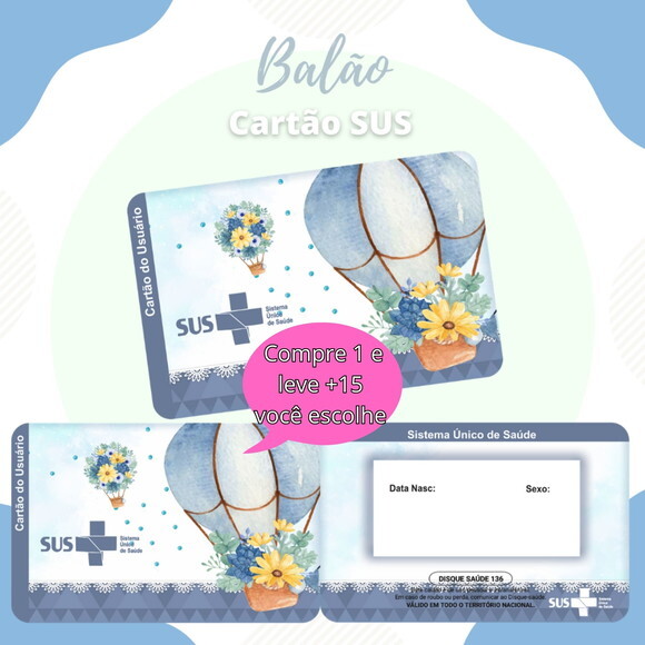 Arquivo Digital Cartão Sus Balão #1923