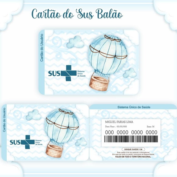 Arquivo Digital Cartão Sus Balão #604