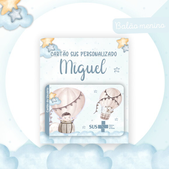 Arquivo Digital Cartão Sus Balão Menino #2456