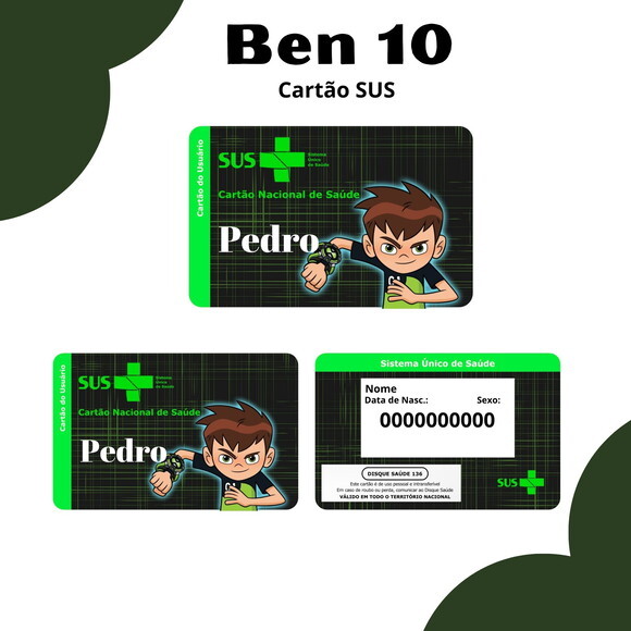 Arquivo Digital Cartão Sus Ben 10 #3059