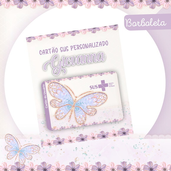 Arquivo Digital Cartão Sus Borboleta #2454