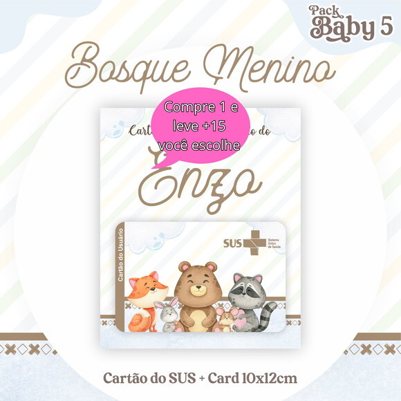 Arquivo Digital Cartão Sus Bosque Menino #2222