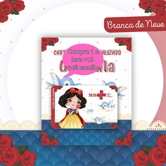 Arquivo Digital Cartão Sus Branca de Neve #2579