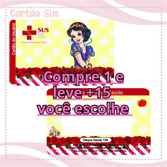 Arquivo Digital Cartão Sus Branca de Neve #2011