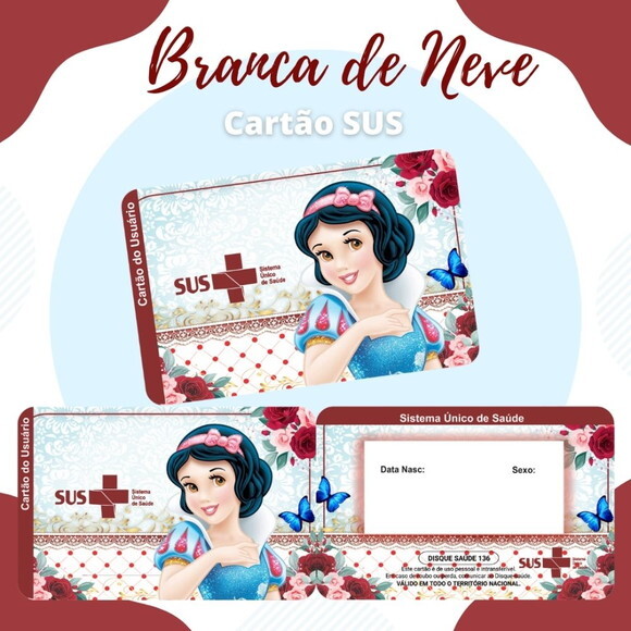 Arquivo Digital Cartão Sus Branca de Neve #1913