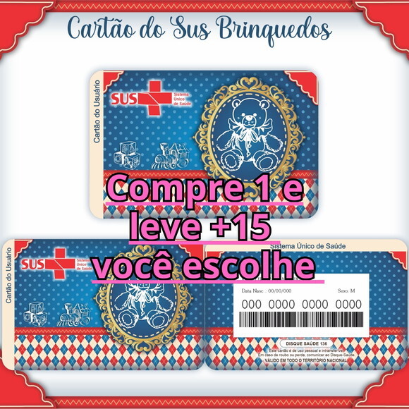 Arquivo Digital Cartão Sus Brinquedos #947