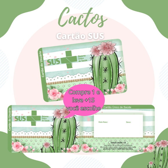 Arquivo Digital Cartão Sus Cactos #551