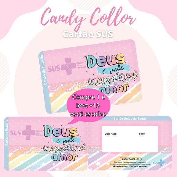 Arquivo Digital Cartão Sus Candy Collor #568