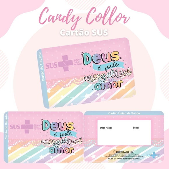 Arquivo Digital Cartão Sus Candy Collor #568