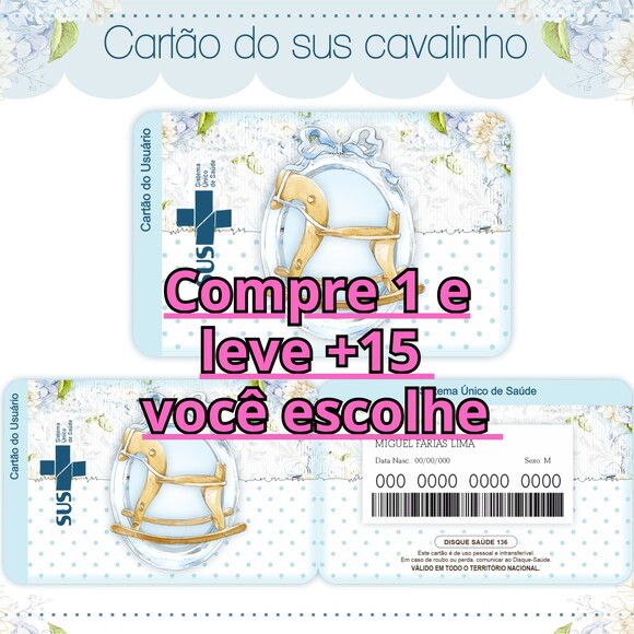 Arquivo Digital Cartão Sus Cavalinho #1762