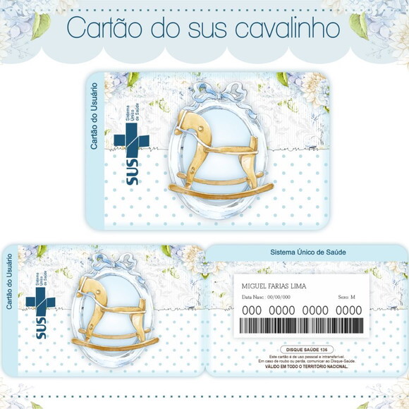 Arquivo Digital Cartão Sus Cavalinho #1762