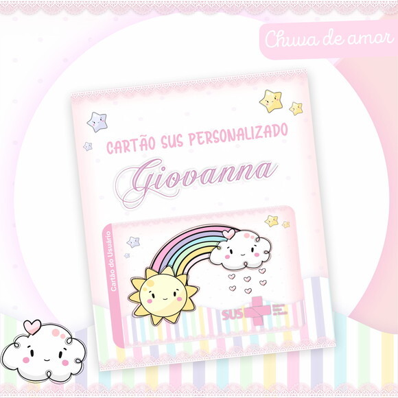 Arquivo Digital Cartão Sus Chuva de Amor #2370