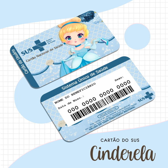 Arquivo Digital Cartão Sus Cinderela #1656