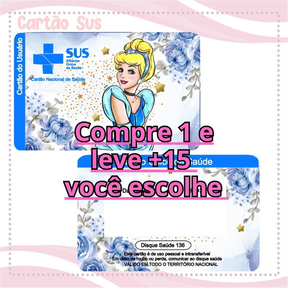 Arquivo Digital Cartão Sus Cinderela #2013