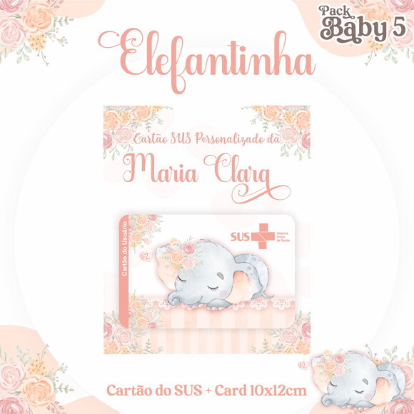 Arquivo Digital Cartão Sus Elefantinha #2232
