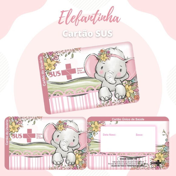 Arquivo Digital Cartão Sus Elefantinha #589