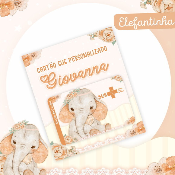 Arquivo Digital Cartão Sus Elefantinha #2379