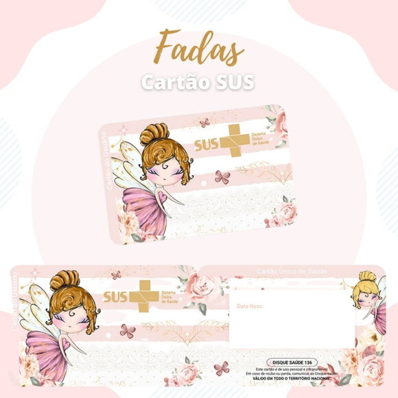 Arquivo Digital Cartão Sus Fadinhas #1903