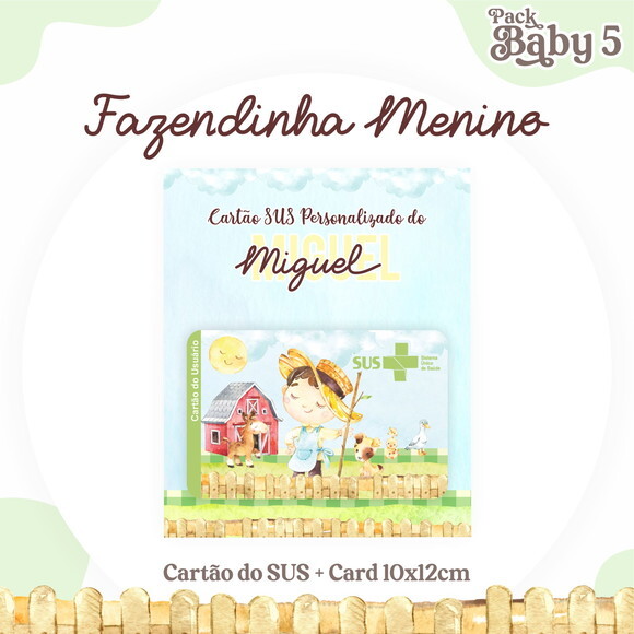 Arquivo Digital Cartão Sus Fazendinha #2234