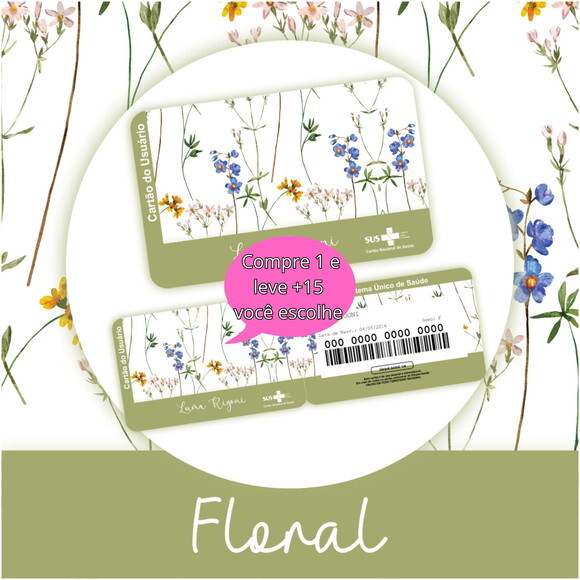 Arquivo Digital Cartão Sus Floral #5312