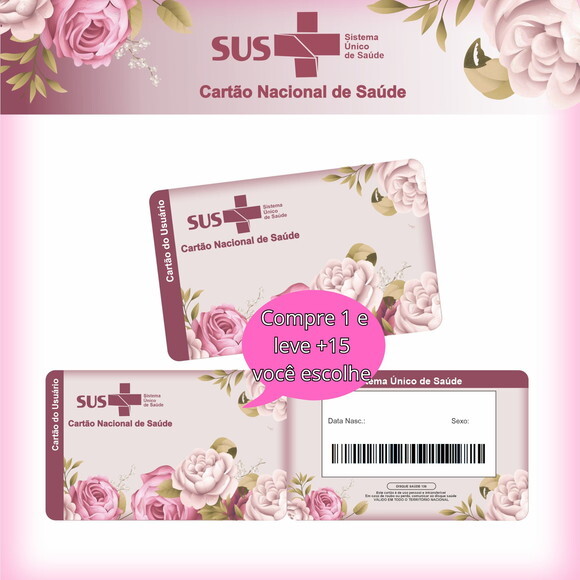 Arquivo Digital Cartão Sus Floral Lilás #2603