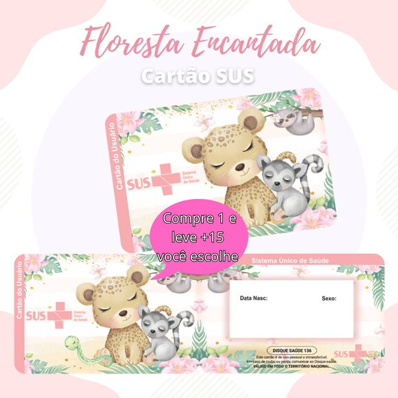 Arquivo Digital Cartão Sus Floresta Encantada #1897