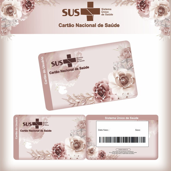 Arquivo Digital Cartão Sus Floral Rose #2604