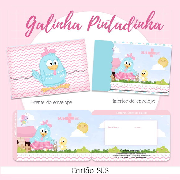Arquivo Digital Cartão Sus Galinha Pitadinha #2137