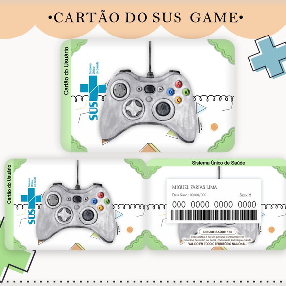 Arquivo Digital Cartão Sus Game #1754