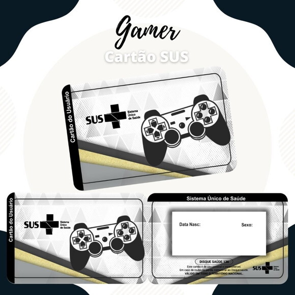 Arquivo Digital Cartão Sus Gamer #1890