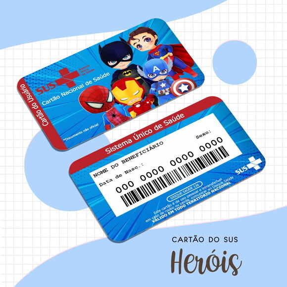 Arquivo Digital Cartão Sus Heróis #1676