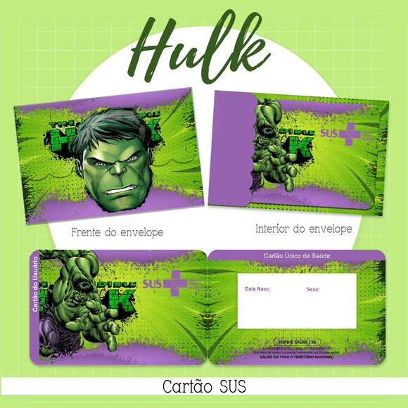 Arquivo Digital Cartão Sus Hulk #2140