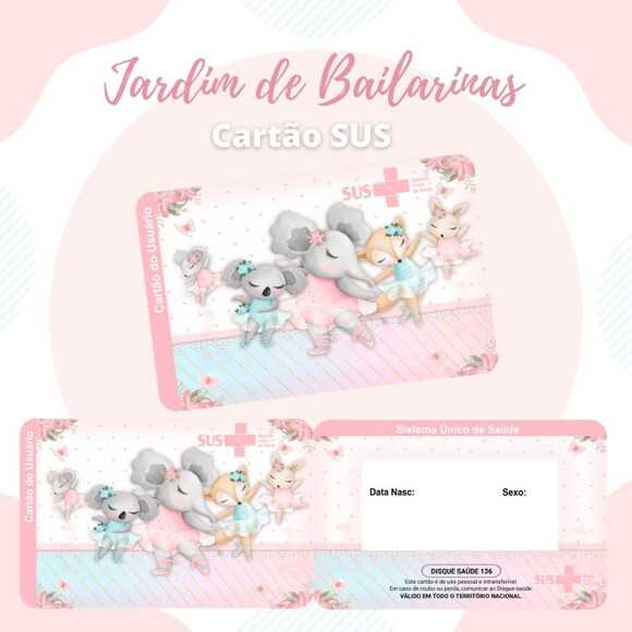 Arquivo Digital Cartão Sus Jardim de Bailarinas #1888