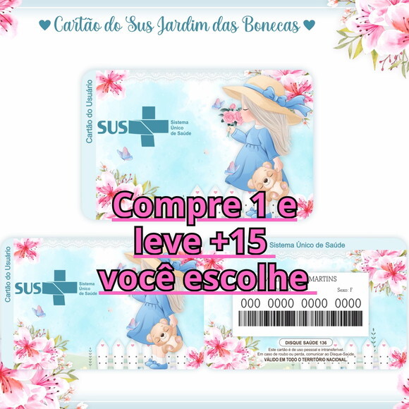 Arquivo Digital Cartão Sus Jardim da Boneca #973