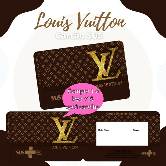 Arquivo Digital Cartão Sus Loius Vuitton #1886