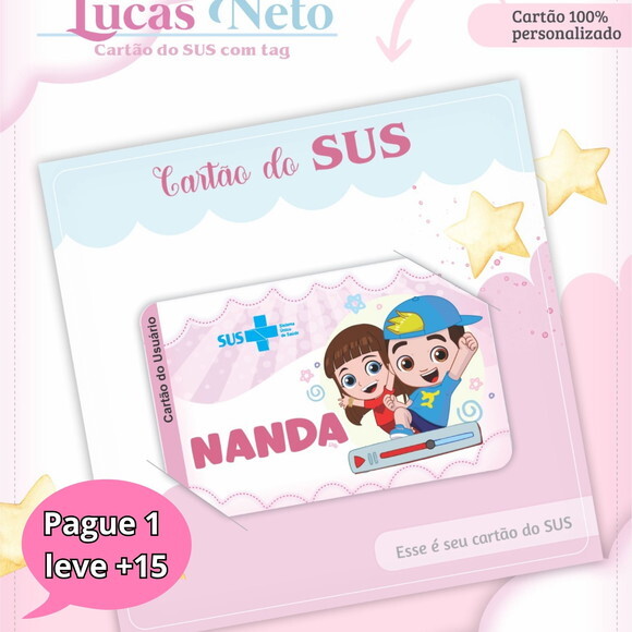 Arquivo Digital Cartão Sus Luccas Neto #3294