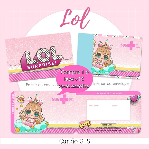 Arquivo Digital Cartão Sus Lol #2145