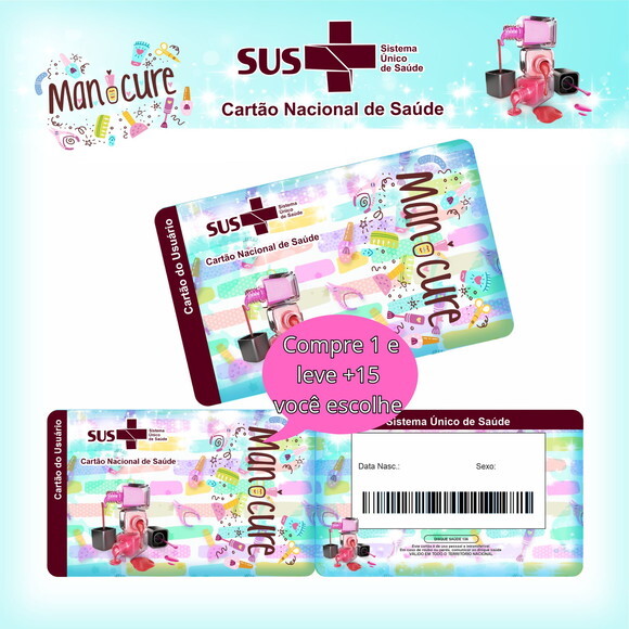 Arquivo Digital Cartão Sus Manicure #2595
